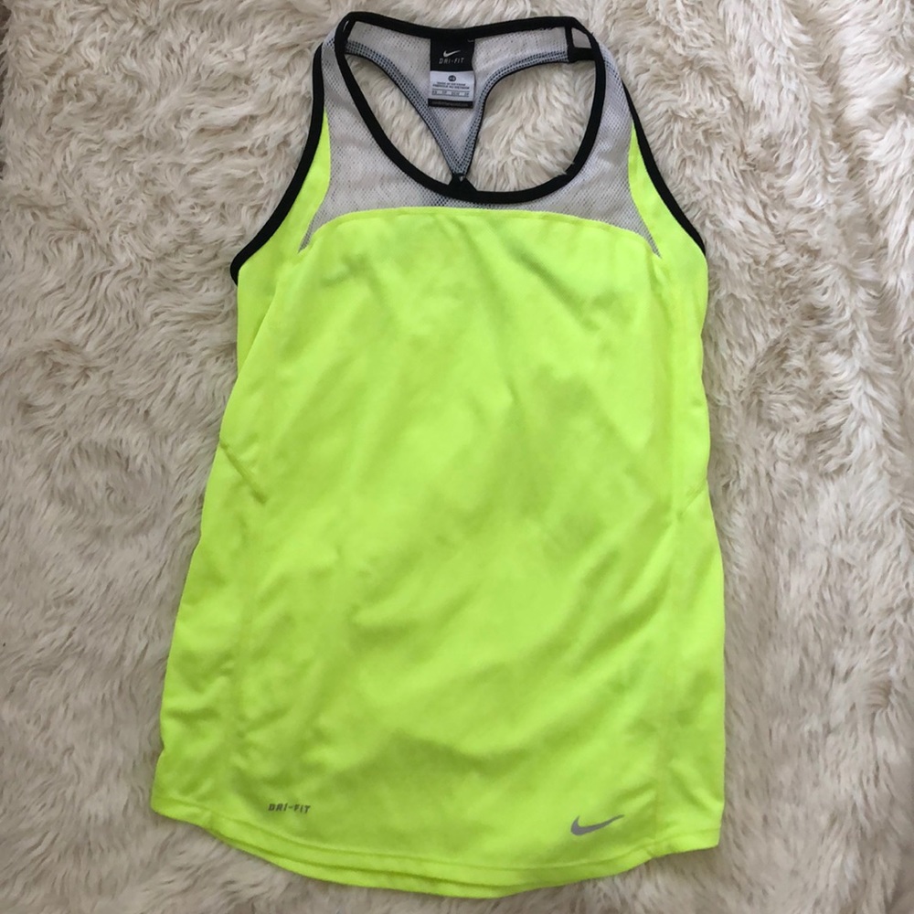 Nike Dri-fit Yellow Tank Top